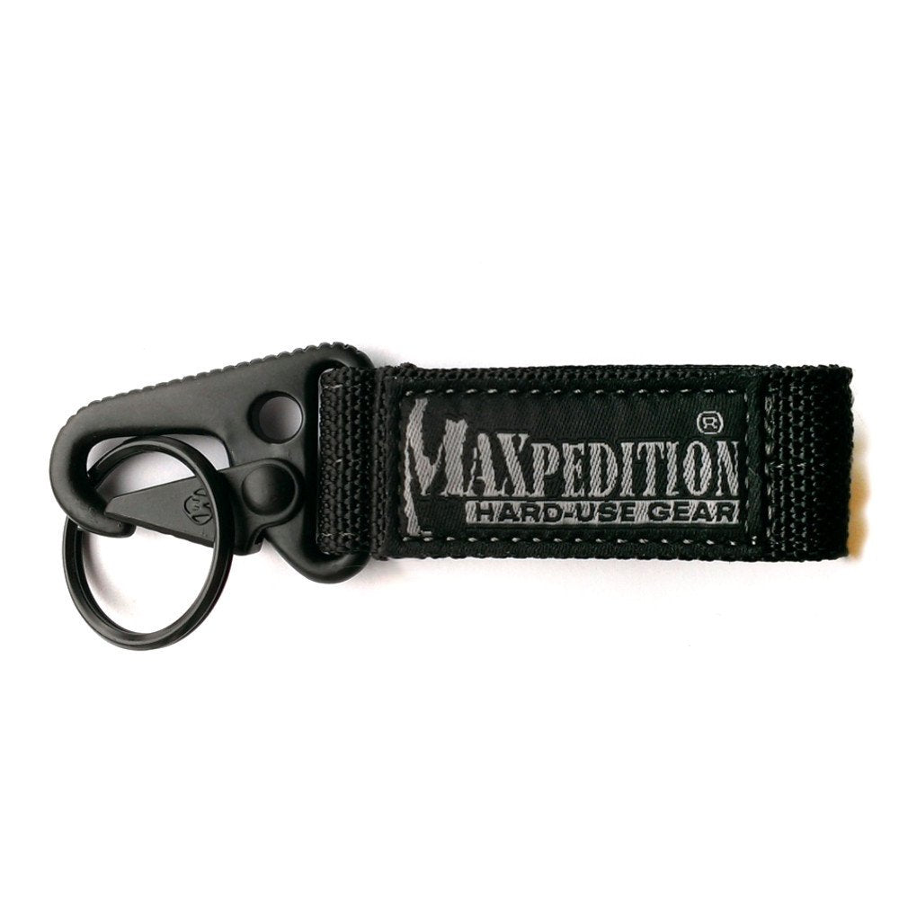 Maxpedition Keyper on belt with Velcro attachment for quick release