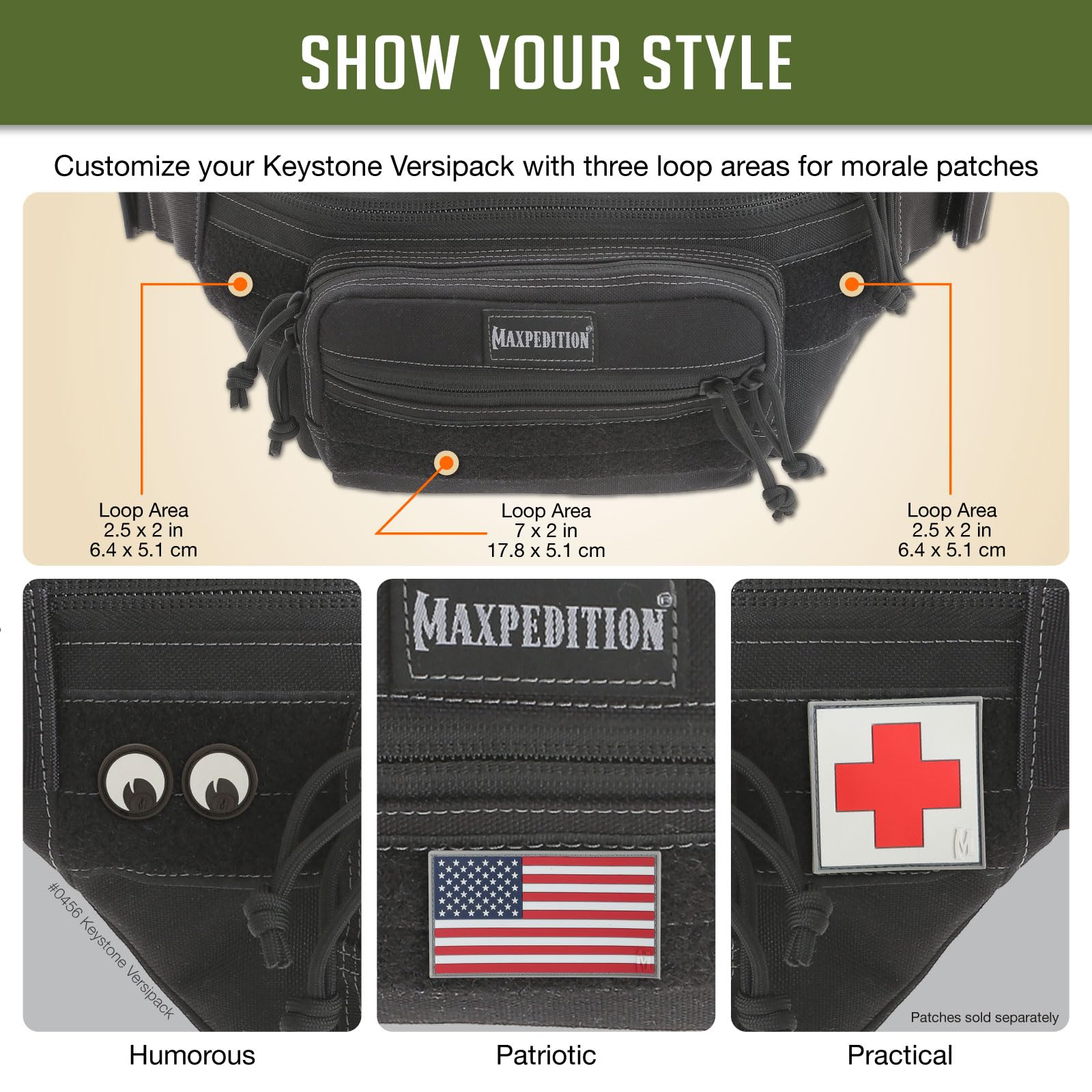 Maxpedition Keystone Versipack durability in rugged 1000-denier nylon suits urban to wilderness use.
