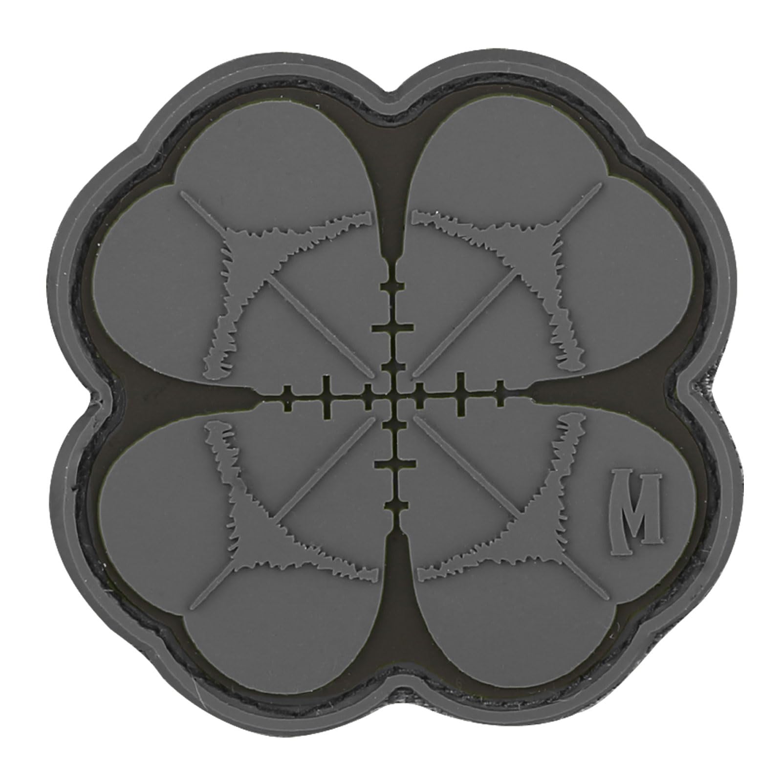 Maxpedition Lucky Shot Clover Patch front view for bold gear personalization