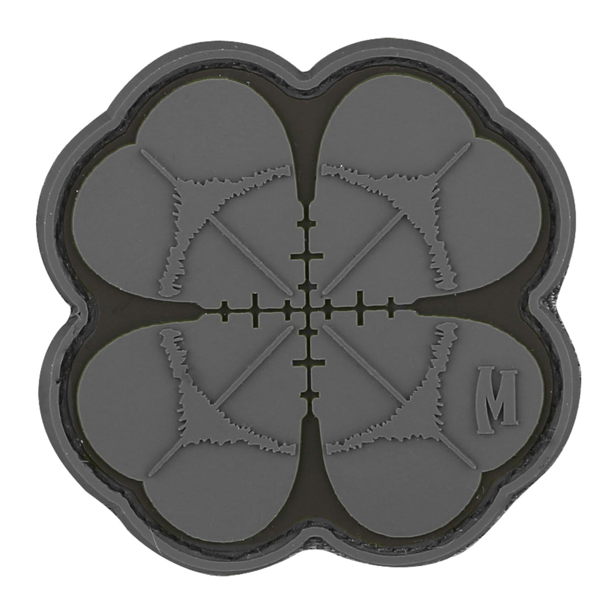 Maxpedition Lucky Shot Clover Patch front view for bold gear personalization