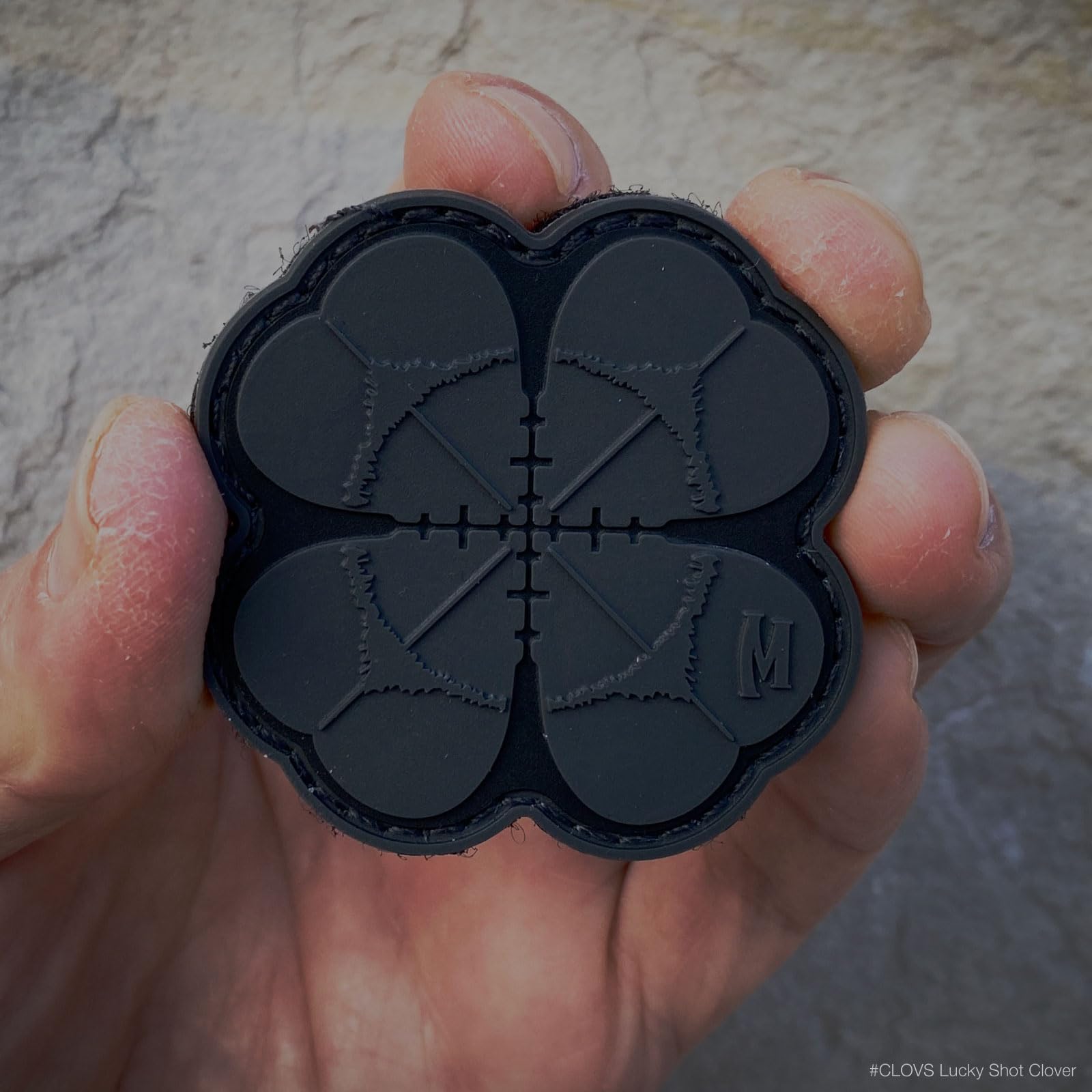 Glossy finish of Maxpedition Lucky Shot Clover Patch adds subtle shine