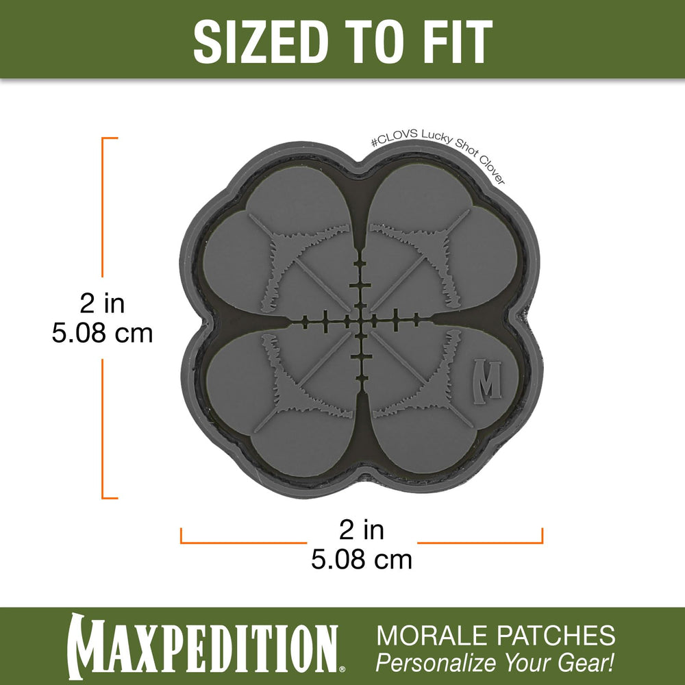 Stitch-closeup of Maxpedition Lucky Shot Clover Patch for secure mounting
