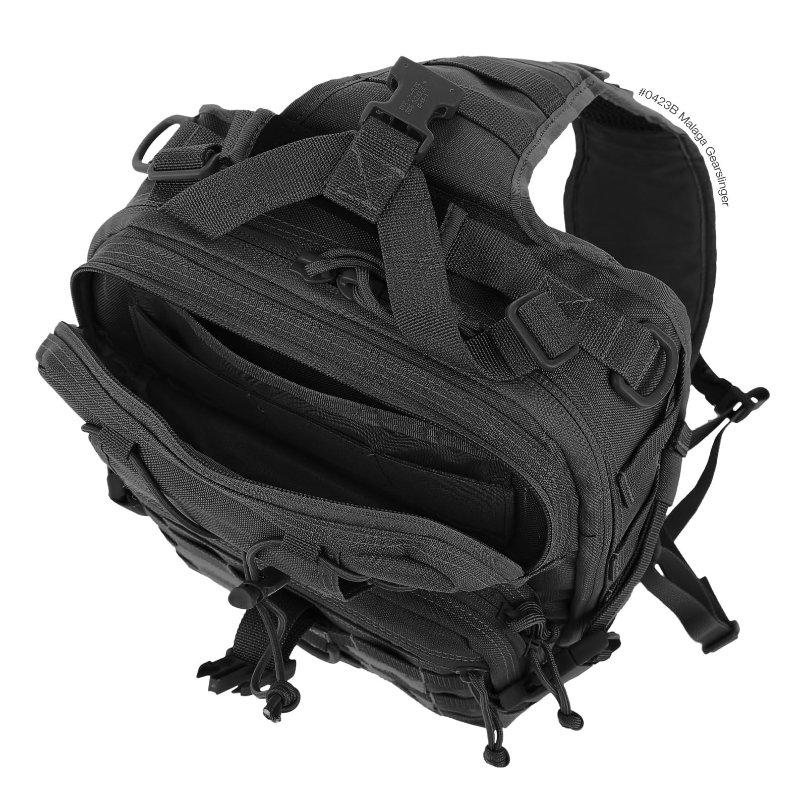 Maxpedition Malaga Gearslinger single shoulder sling in use