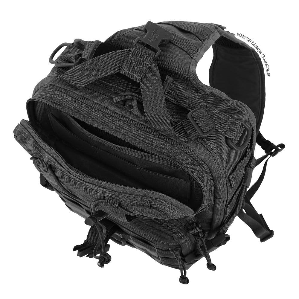 Maxpedition Malaga Gearslinger single shoulder sling in use