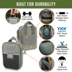 Maxpedition Medium Fatty 2012 full clamshell opening provides clear, wide access
