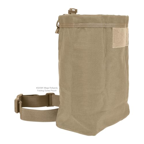 Maxpedition Mega Rollypoly integral belt loop supports hands-free carry.