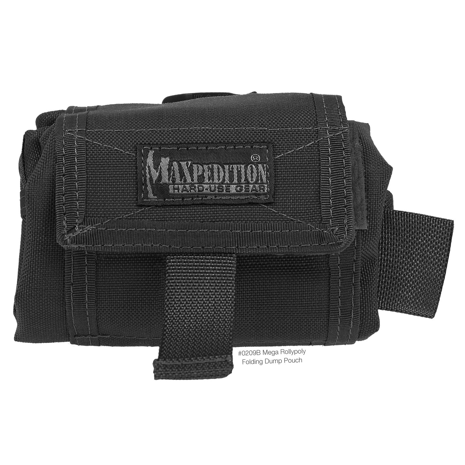 Maxpedition Mega Rollypoly high-strength zippers provide reliable access.