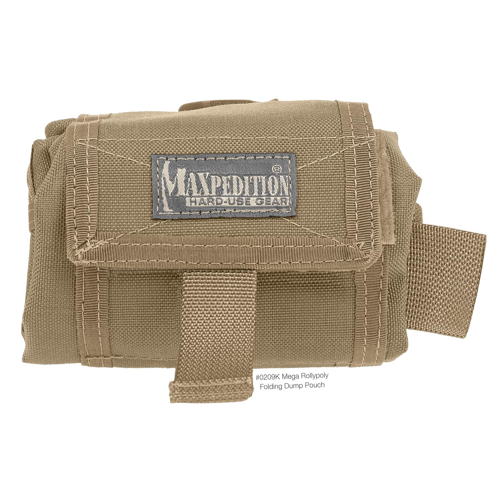 Maxpedition Mega Rollypoly durable nylon webbing supports heavy use in the field.