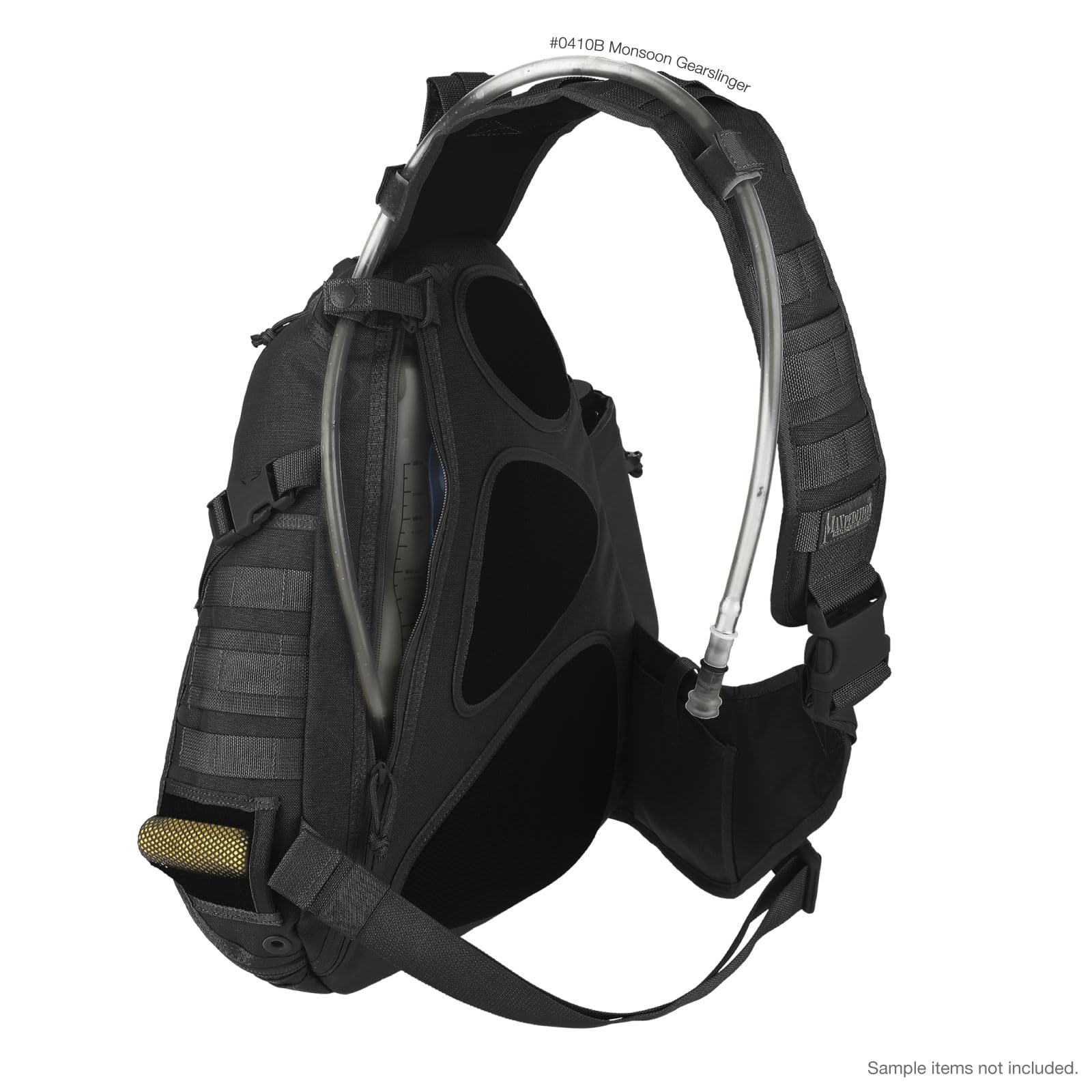 Maxpedition Monsoon Gearslinger MP3 pouch and headphone port for on-the-go listening