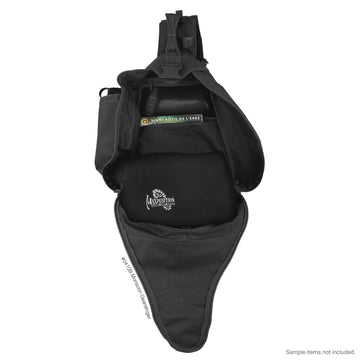 Maxpedition Monsoon Gearslinger side water bottle pocket for hydration on the go