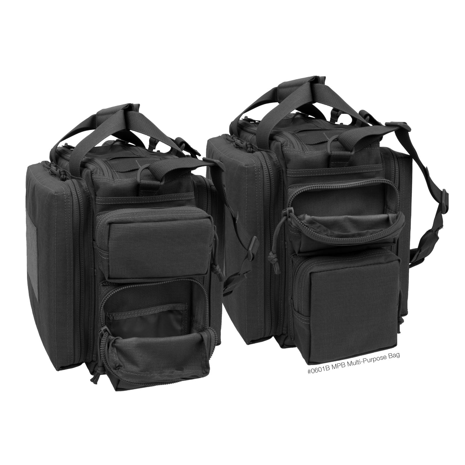 Maxpedition MPB stacked side pockets hold a water bottle or tools within reach.