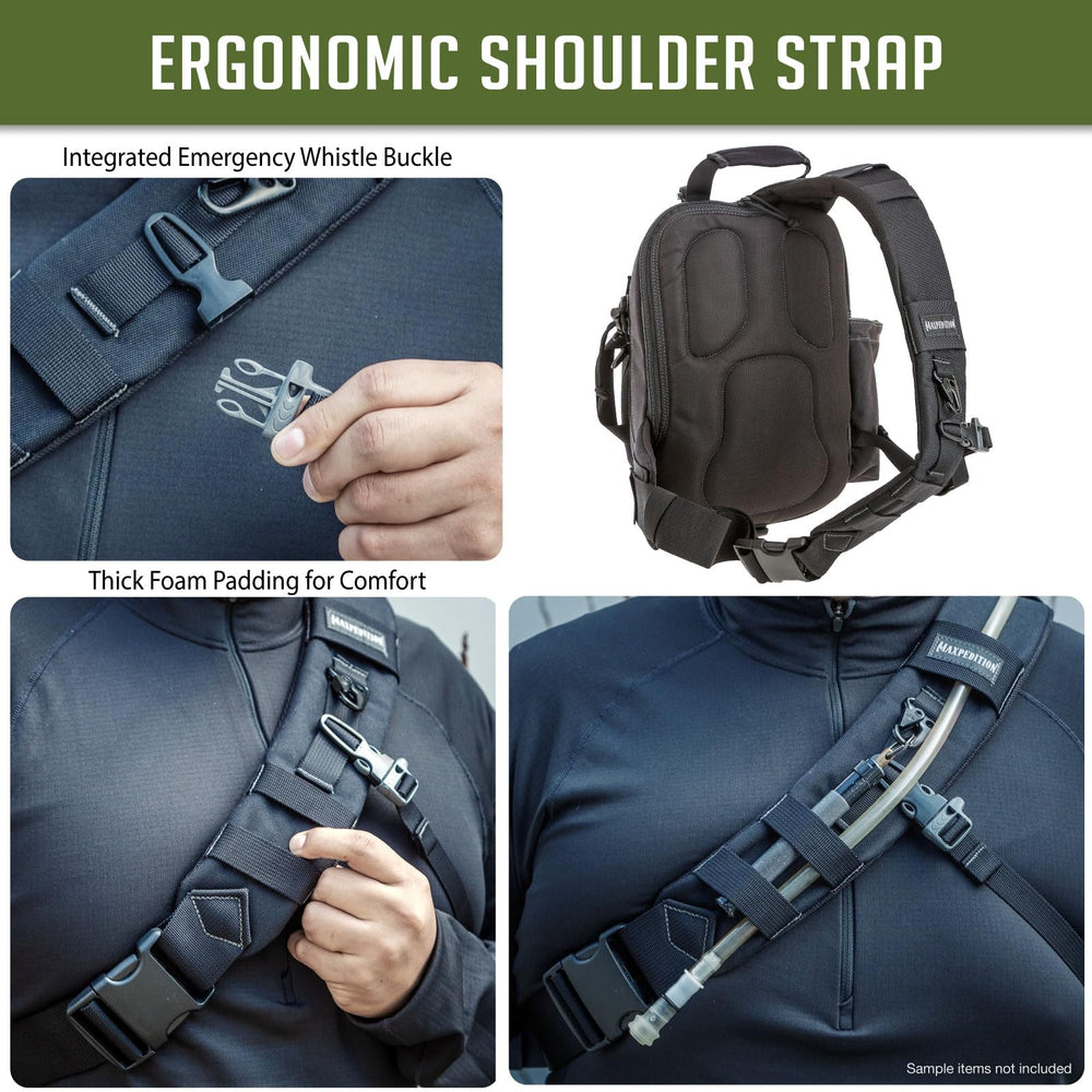 Maxpedition Noatak Gearslinger CCW-pocket layout for easy access