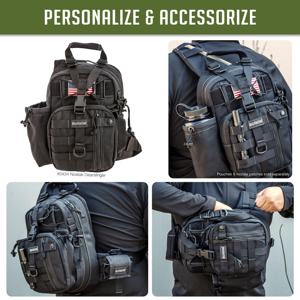 Maxpedition Noatak Gearslinger patch area for customization