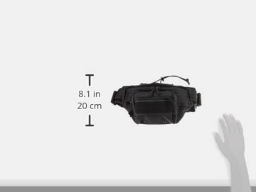Maxpedition Octa Versipack black front compartment for quick-access storage.