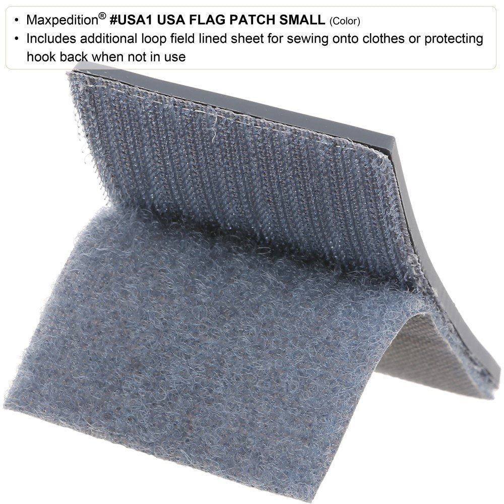 Maxpedition patch includes protective sheet for safe storage when not in use