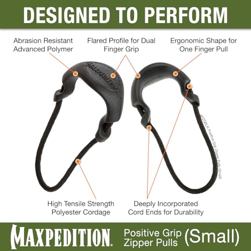 Positive Grip zipper pulls by Maxpedition
