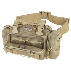 Maxpedition Proteus Versipack Khaki with MOLLE compatibility for expanded gear.