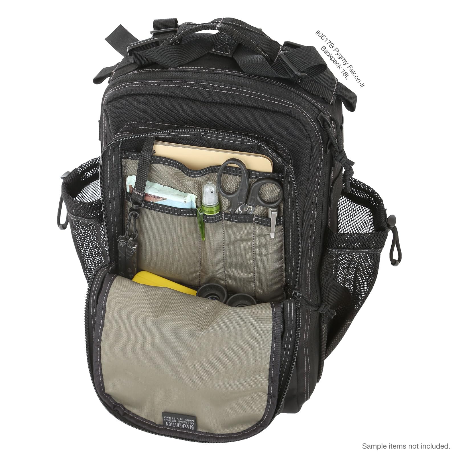 Maxpedition Pygmy Falcon-II DuraFlex buckles for quiet closures