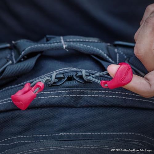 PZLRED zipper pulls for emergency medical gear in six-pack
