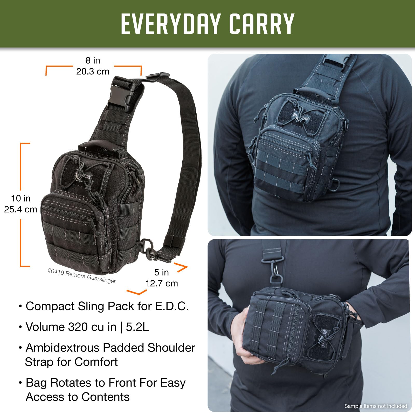 Maxpedition Remora CCW-compatible rear pocket for discreet storage