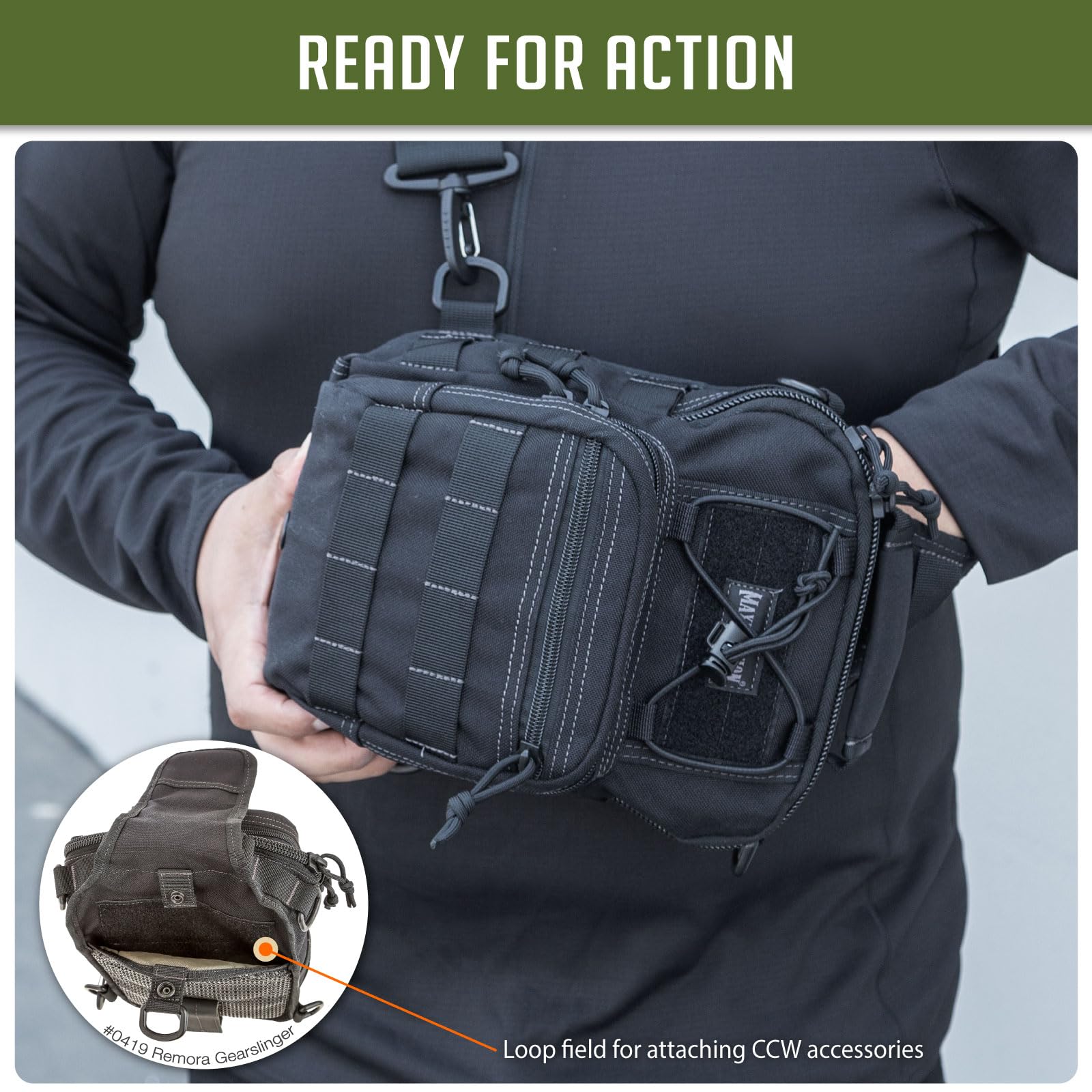 Maxpedition Remora compact size maintains low-profile setup