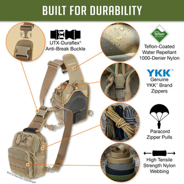 Maxpedition Remora Gearslinger interior pockets organize gear securely.