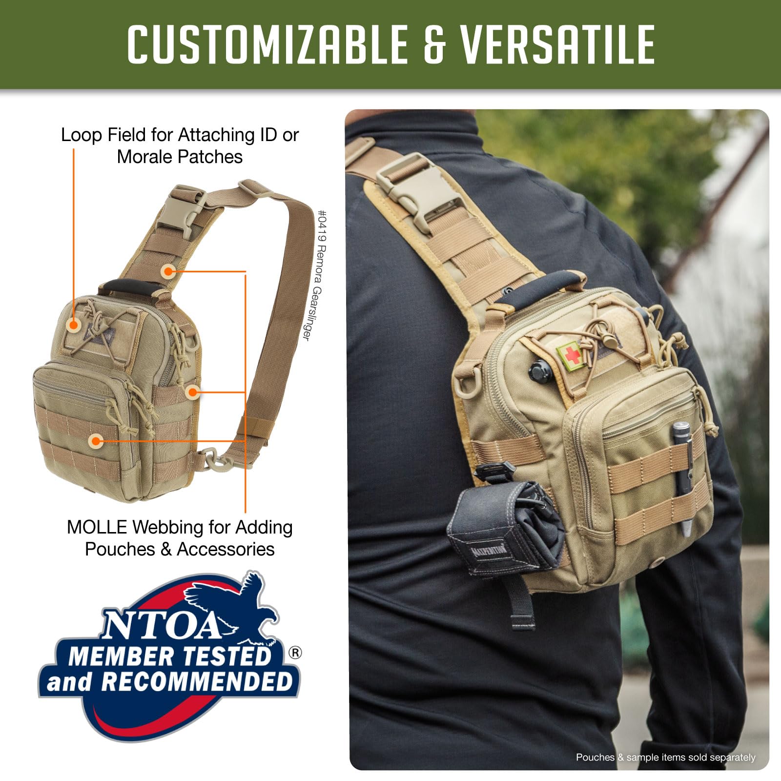 Maxpedition Remora Gearslinger ideal for city commutes and everyday use.