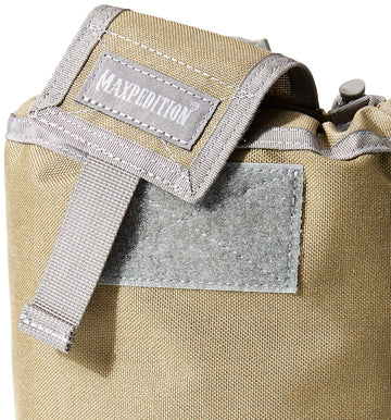 Side view with belt loop for MOLLE/PALS mounting on gear