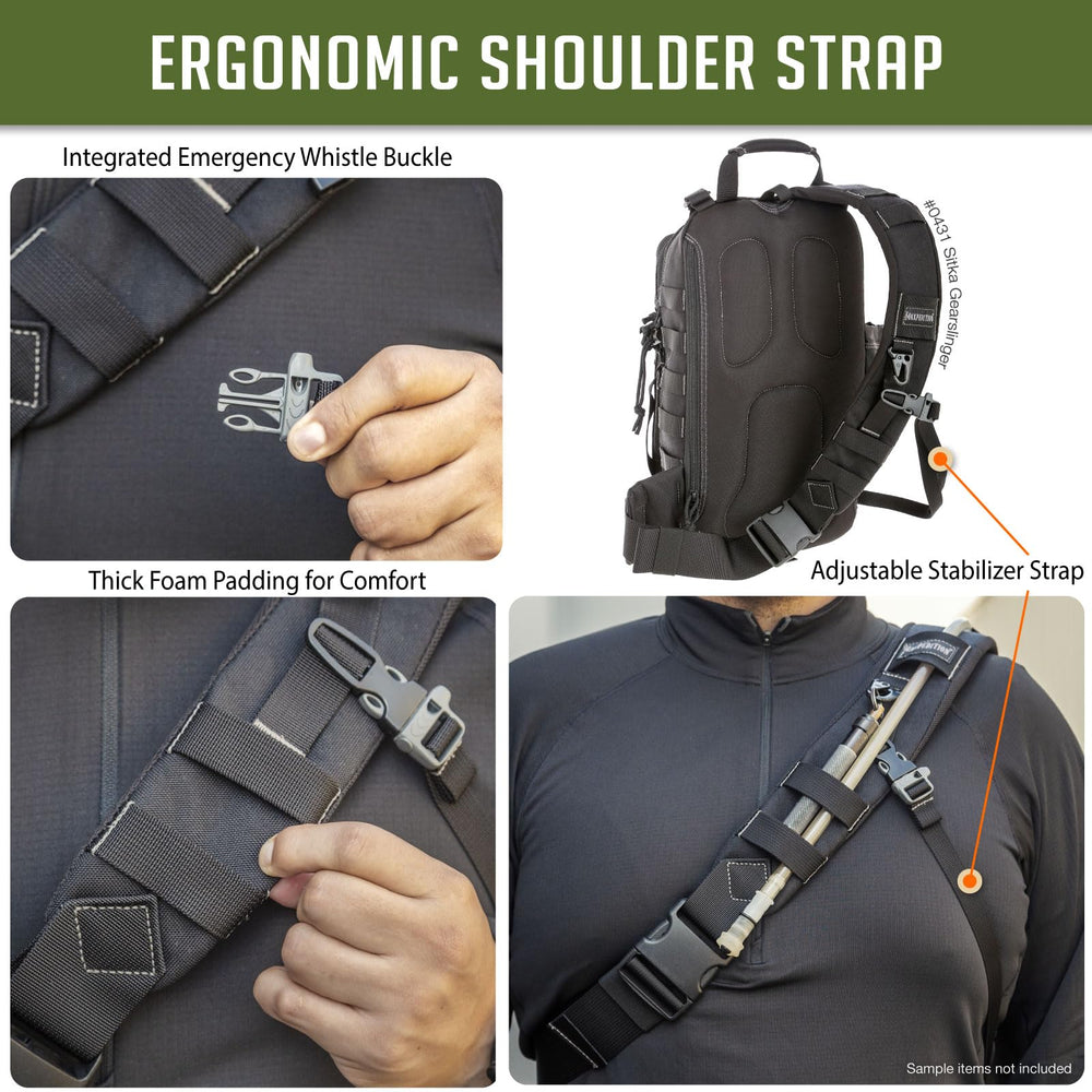 Maxpedition Sitka Gearslinger AS-100 padding cushions gear on impact