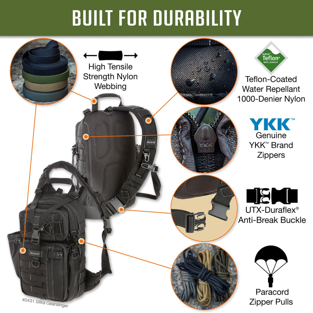 Maxpedition Sitka Gearslinger 32oz bottle pocket fits large hydration bottles