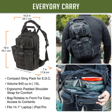 Maxpedition Sitka Gearslinger hydration-ready pocket supports flexible hydration setups
