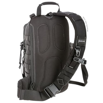 Maxpedition Sitka Gearslinger main compartment open for rapid item retrieval