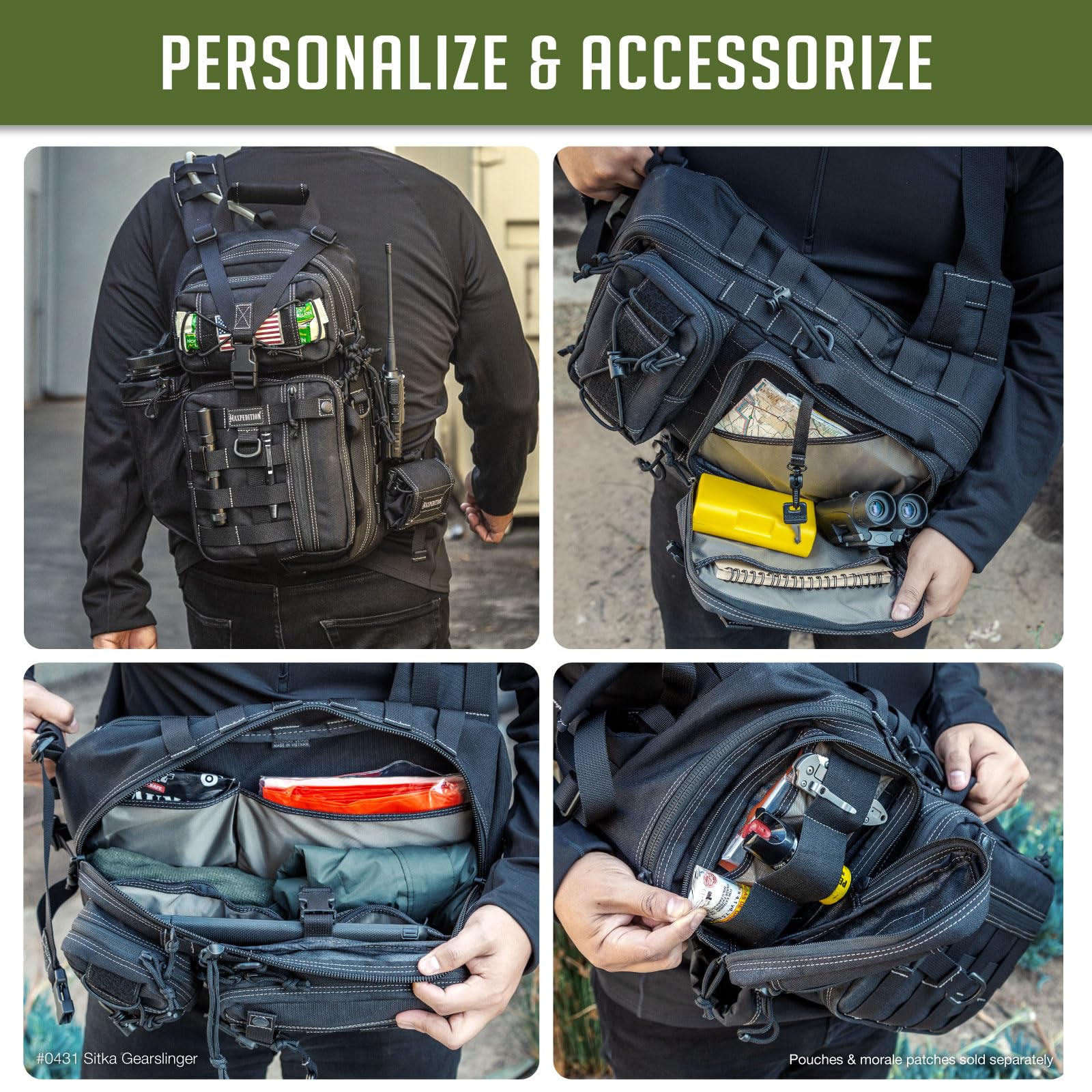 Maxpedition Sitka Gearslinger pop culture note adds rugged appeal