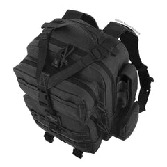 Maxpedition Typhoon front lower pocket includes divider and organizer pockets.