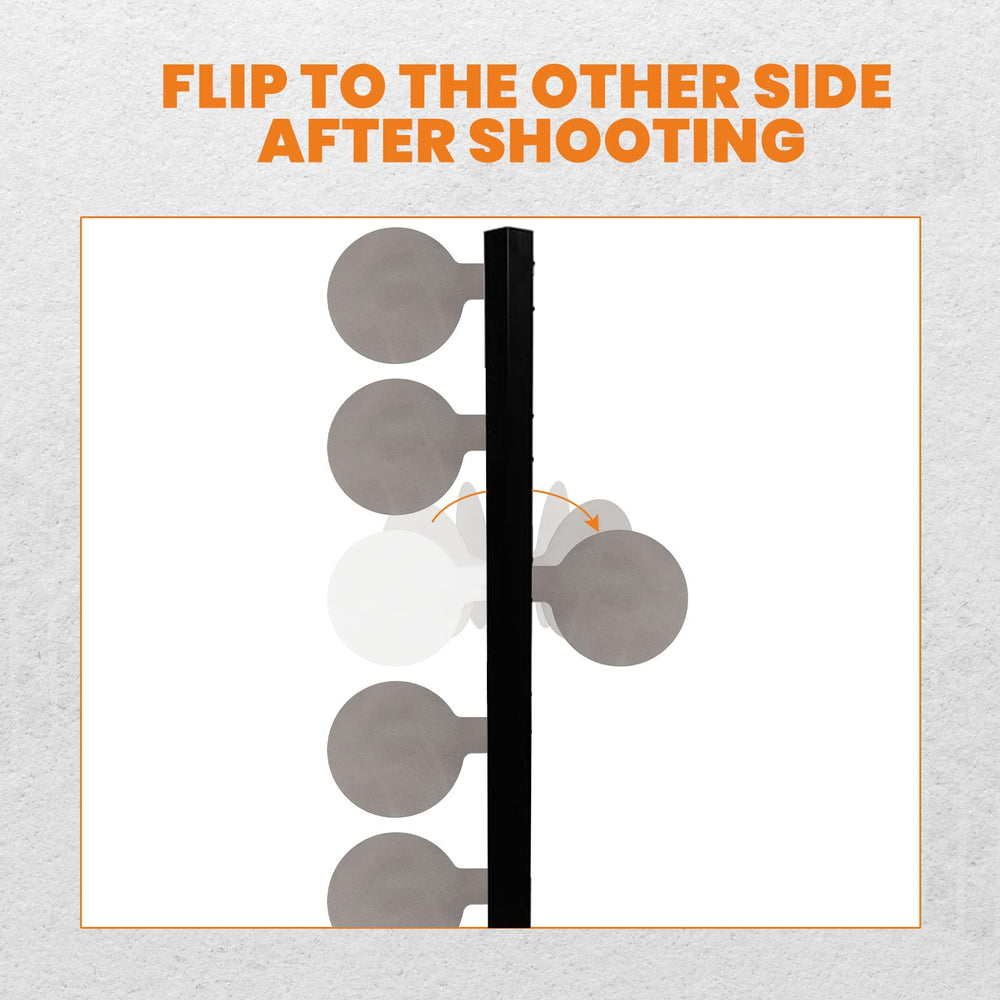 maXpeedingrods ar500 steel target with tubes range drills shows easy installation.