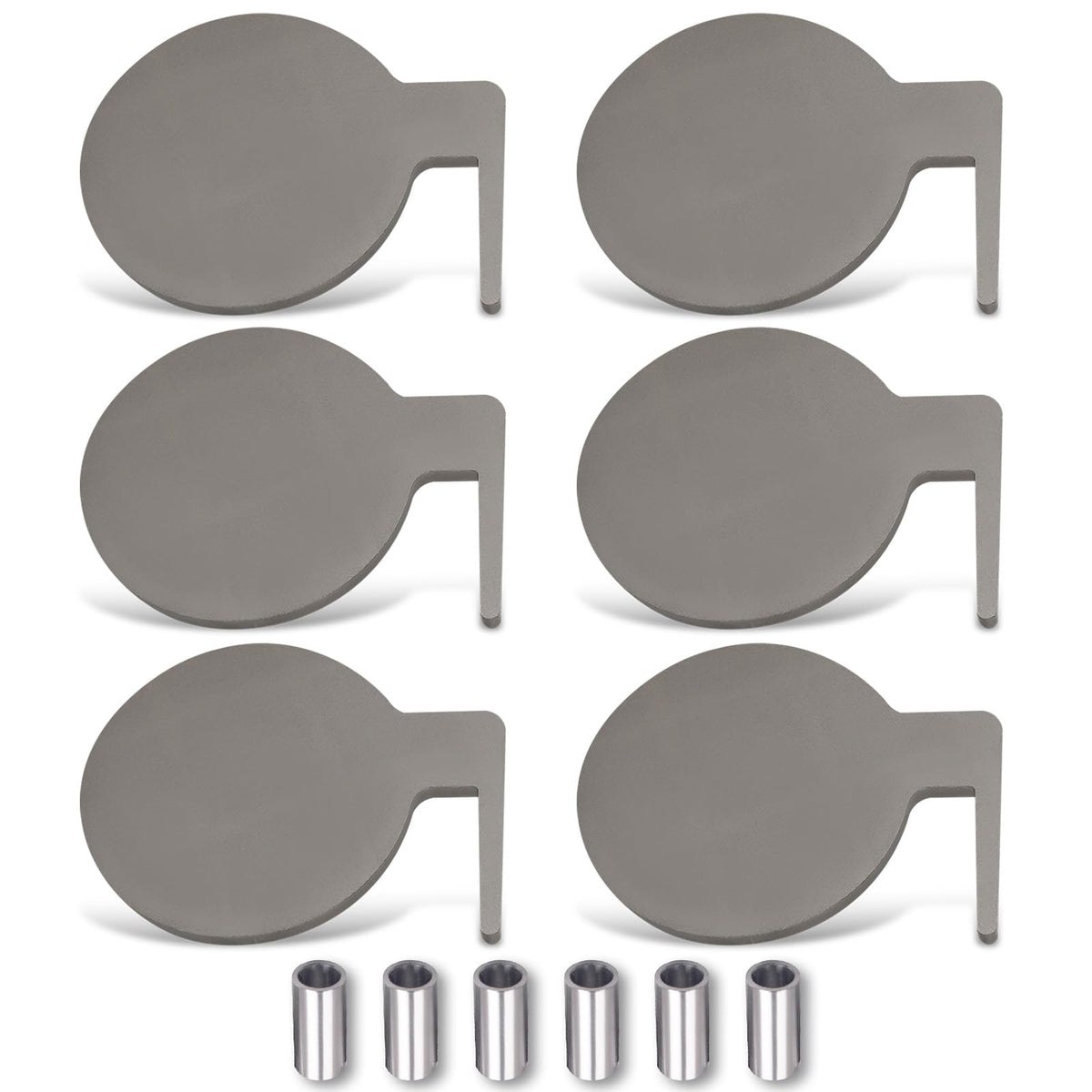maXpeedingrods dueling-tree-paddles closeup highlights AR500 steel for durable range practice.
