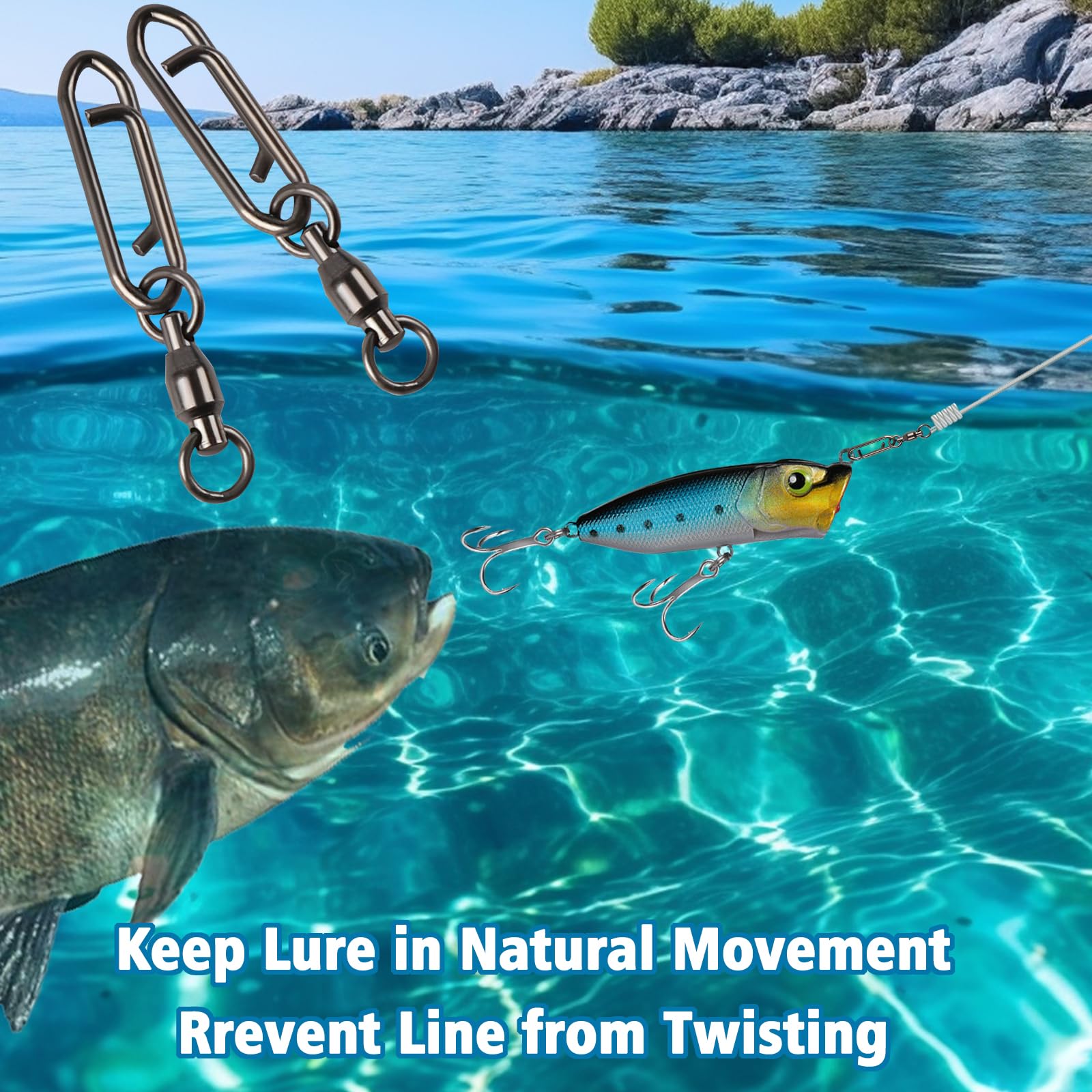 Crankbait, plug and lure compatibility with speed clips
