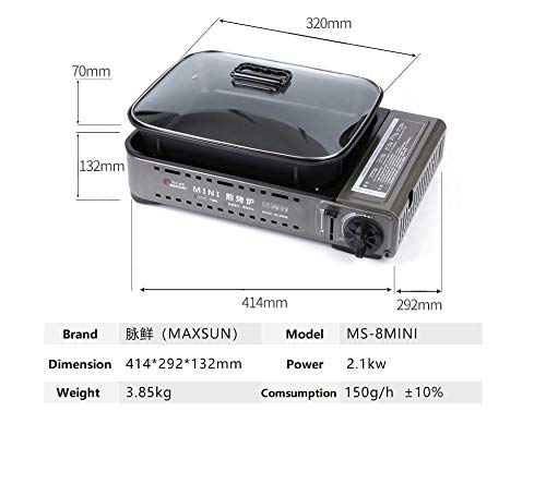 Maxsun adjustable-flame-control lets you tailor cooking heat.