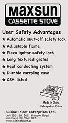 Maxsun MS-2500 bottom plate design for safer surface cooking