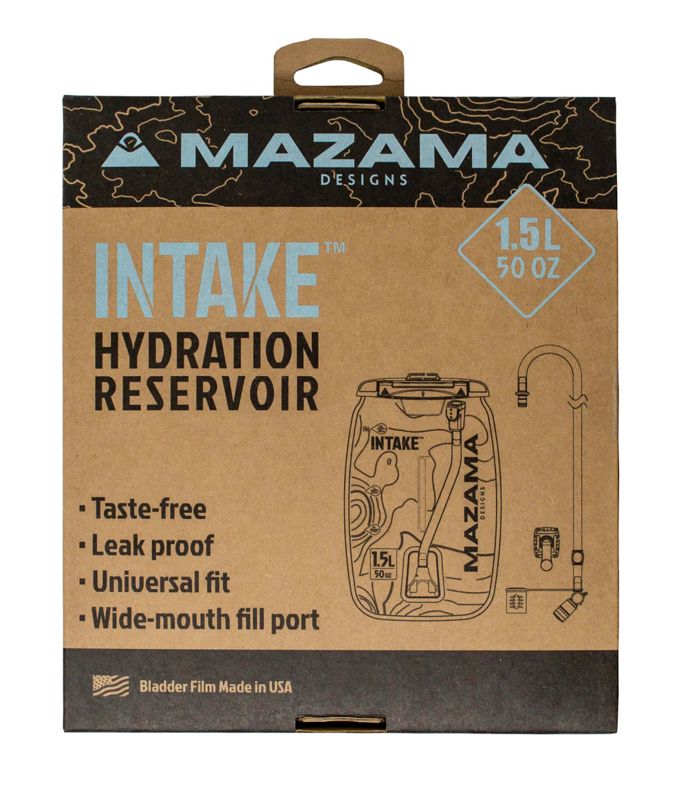 Mazama Intake NXT mid-line quick connect enables fast refills during hikes.