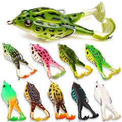 MCCVBFHH 10-Piece Frog Lures set - color variation 1