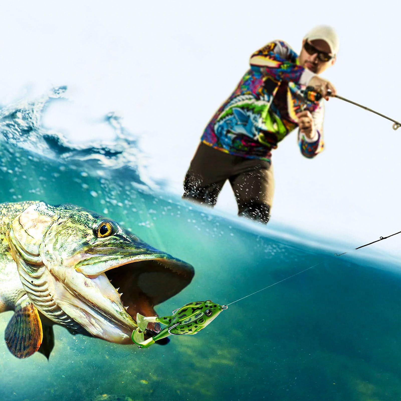Lure featuring counterweight for long casting distance