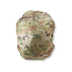 McGuire Gear waterproof rucksack cover protecting a large pack in rain