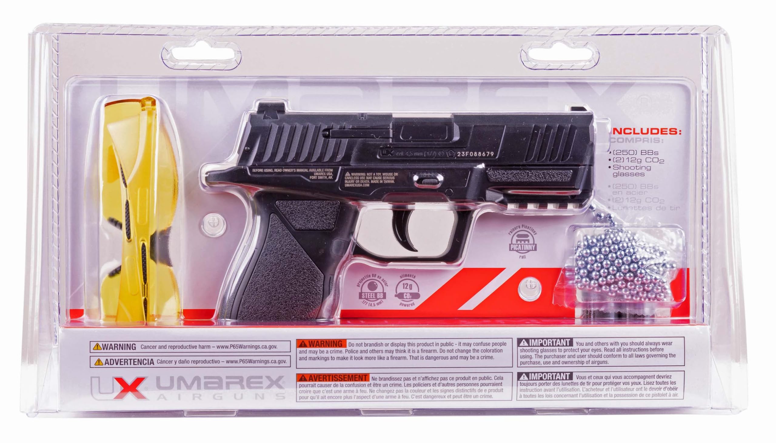 Close-up of MCP .177 caliber BB gun