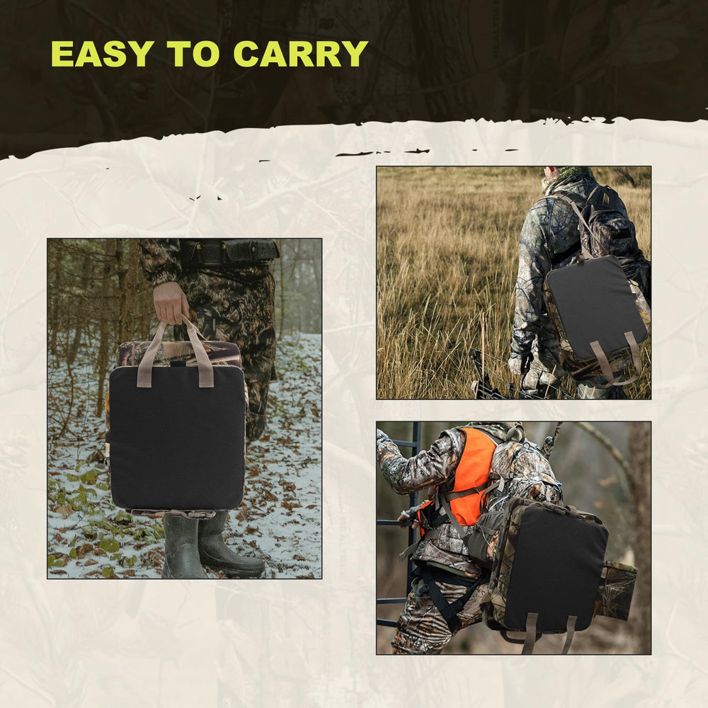 MDSTOP tree-stand compatible seat keeps you comfortable through long wait times.