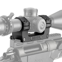 MDT mount close-up showing four cross bolts for secure clamping