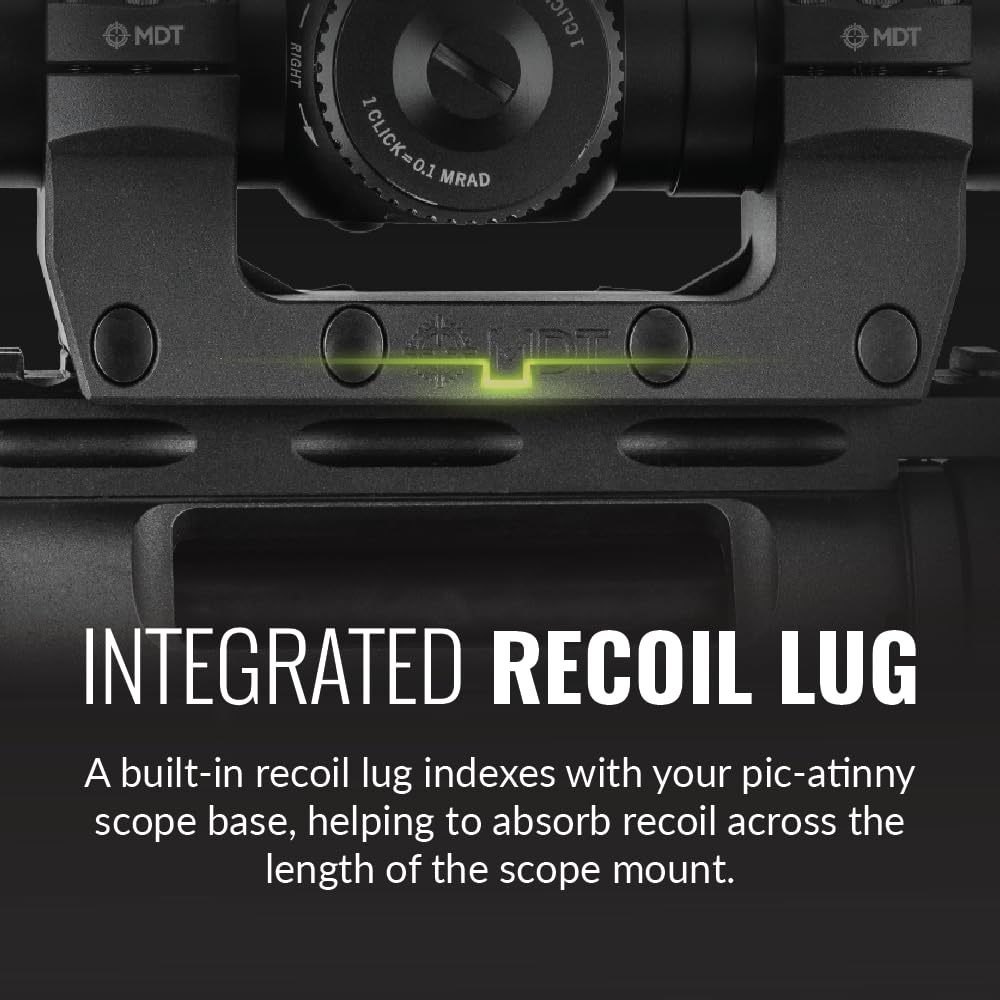 MDT scope mount displaying Red Dot Plate compatibility for versatility