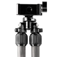 MDT ARCA Black Bipod side view highlights lightweight carbon fiber durability for field use