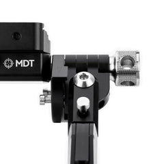 MDT Ckye-Pod Gen2 bipod front view highlights compact design.