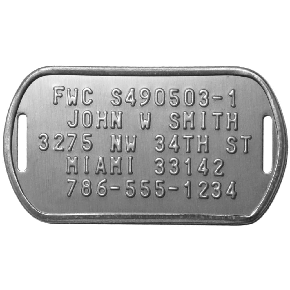 Close-up of a Stone crab trap tag prefix S